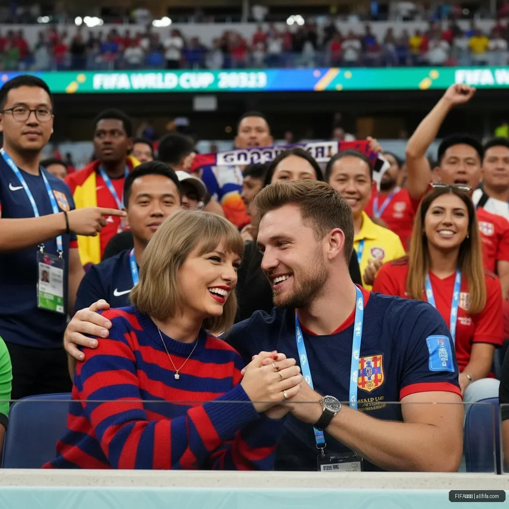 FIFA世界杯 - 泰勒与凯尔西甜蜜互动引发FIFA粉丝关注 配图1