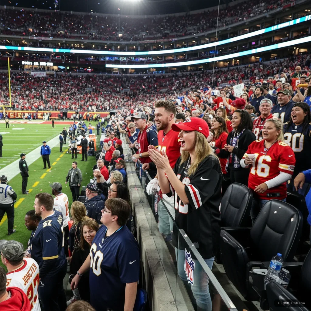 FIFA世界杯 - 泰勒·斯威夫特现身体育赛场，明星与体育圈再掀热潮 配图1